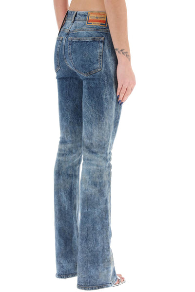 Diesel 1969 d-ebbey jeans with jewel buckle A14555 0PGAL DENIM