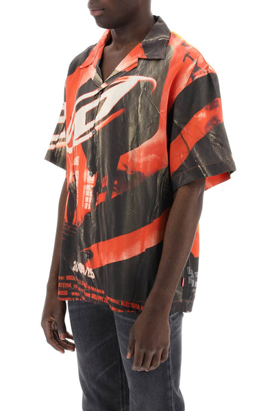 Diesel bowling shirt by s A14610 0NKAI DP BLACK