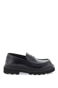 Dolce & gabbana brushed leather loafers A30204 A1203 NERO