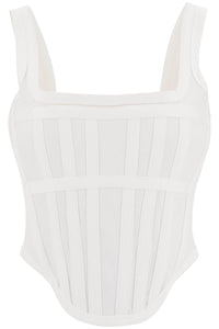 Dion lee corset top in jersey A3585R23 IVORY