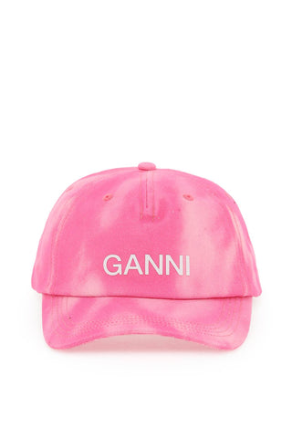 Ganni logoed baseball cap A4389 DREAMY DAZE PHLOX PINK