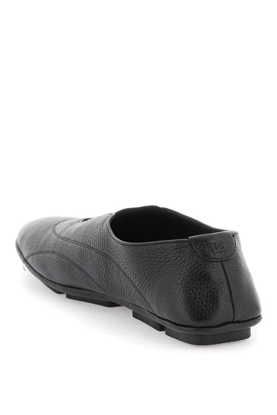 Dolce &amp; Gabbana 皮革拖鞋適用於 A50608 A8034 NERO