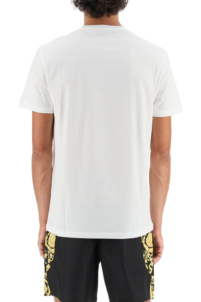 Versace medusa-studded taylor fit t-shirt A77987 1A08491 OPTICAL WHITE