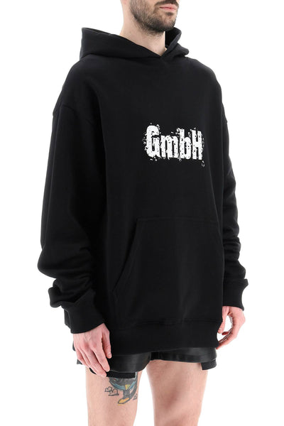 Gmbh logo print 'ghazal' hoodie ABBAS SS23 BLACK