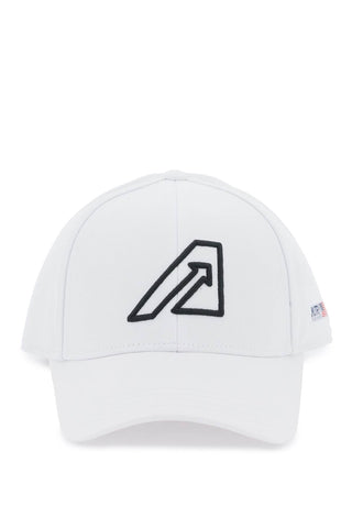 Autry baseball cap with embroidered logo ACIU470W WHITE