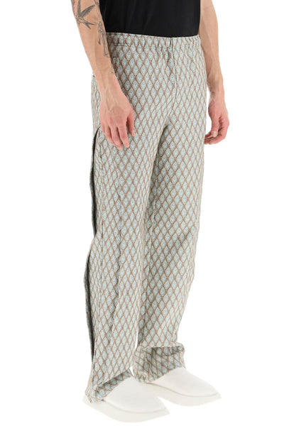 Andersson bell geometric jacquard pants with side opening APA590M BEIGE