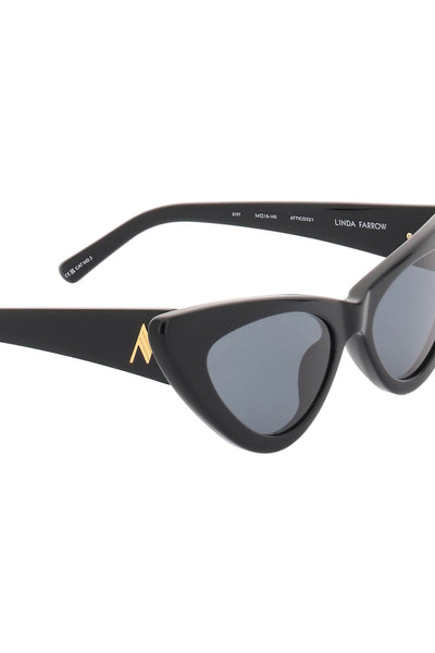 The attico 'dora' sunglasses ATTICO32C1SUN BLACK YELLOW GOLD DARK GREY