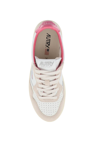 Autry leather medalist low sneakers AULWVY04 WHT SND FPK