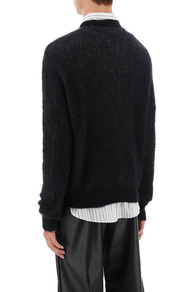 Amiri premier record brushed-yarn sweater AW23MKL017 BLACK