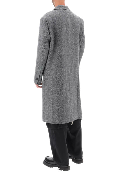 Andersson bell 'moriens' double-breasted coat AWA567M GREY