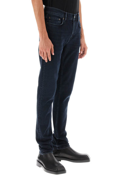 Acne studios organic denim slim jeans B00279 BLUE BLACK