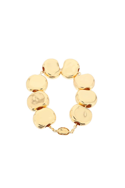 Timeless pearly bracelet with eyes B129 GOLD