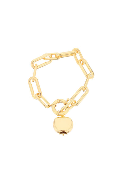 Timeless pearly chain bracelet with charm B95 GOLD