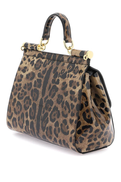 Dolce & gabbana leopard leather medium 'sicily' bag BB6002 AM568 LEO