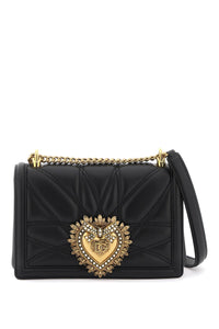 Dolce & gabbana medium devotion bag in quilted nappa leather BB7158 AW437 NERO