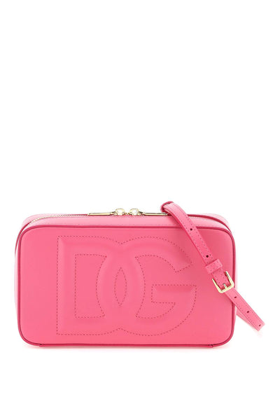 Dolce & gabbana leather camera bag with logo BB7289 AW576 GLICINE