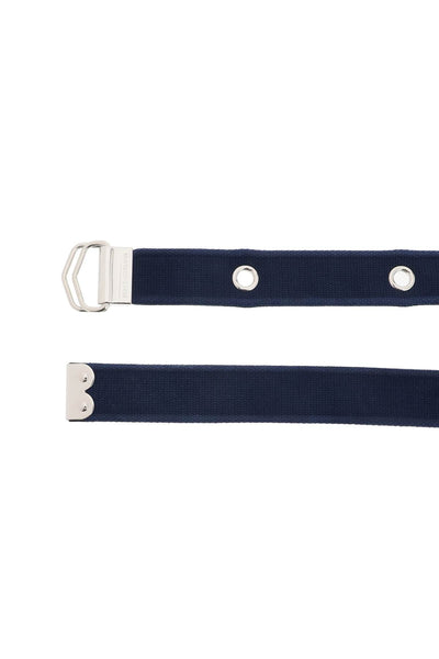 Dolce & gabbana "logo tape belt in ribbon BC4851 AQ048 BLU BIANCO