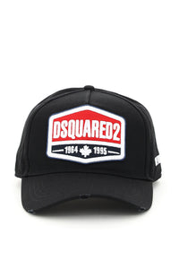 Dsquared2 baseball cap with embroidered patch BCM0440 05C00001 NERO