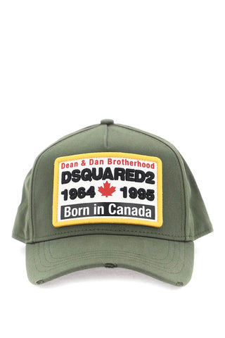 Dsquared2 棒球帽，附標誌貼片 BCM0552 05C00001 MILITARE