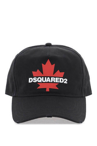Dsquared2 橡膠標誌棒球帽 BCM0767 05C00001 NERO