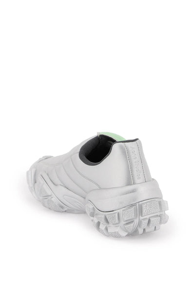 Acne studios 層壓人造皮革運動鞋 BD0291 灰色 綠色