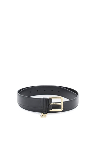 Dolce & gabbana belt with charm logo BE1635 AW576 NERO