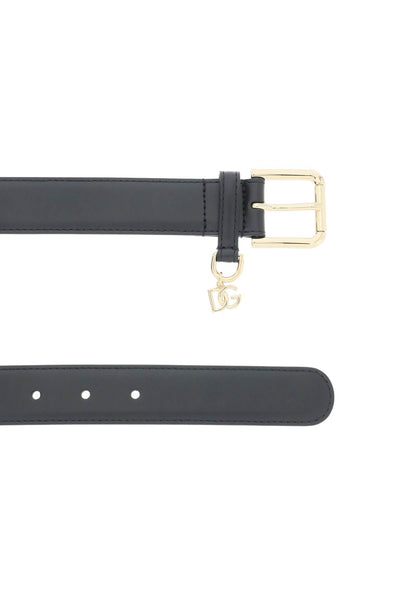 Dolce & gabbana belt with charm logo BE1635 AW576 NERO