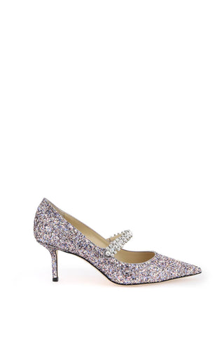 Jimmy Choo bing 65 高跟鞋帶閃光和水晶 BING PUMP 65 CBF SPRINKLE MIX