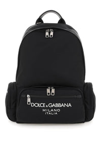 Dolce & gabbana nylon backpack with logo BM2197 AG182 NERO NERO