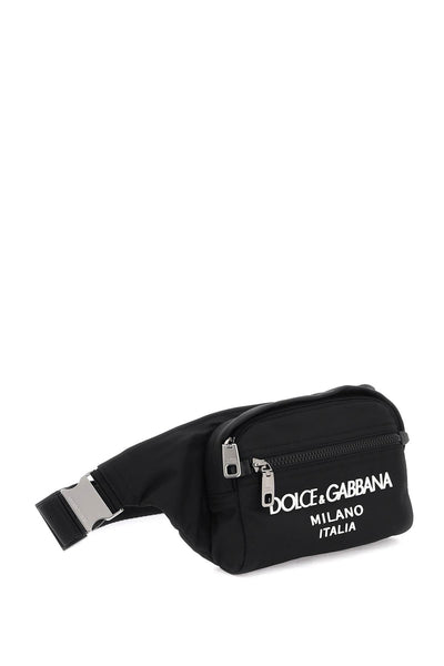 Dolce & gabbana nylon beltpack bag with logo BM2218 AG182 NERO NERO
