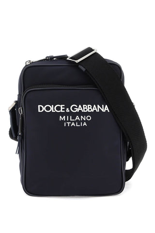 Dolce &amp; Gabbana 尼龍斜背包 BM2294 AG182 BLU BLU NAVY
