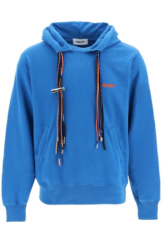 Ambush multicord hoodie in organic cotton BMBB021S23FLE001 SNORKEL BLUE VERMILLION