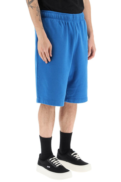 Ambush short sweatpants with embroidered logo BMCI002S23FLE001 SNORKEL BLUE VERMILLION