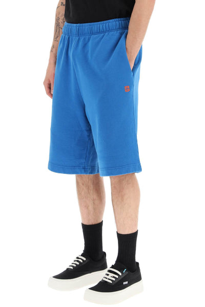 Ambush short sweatpants with embroidered logo BMCI002S23FLE001 SNORKEL BLUE VERMILLION