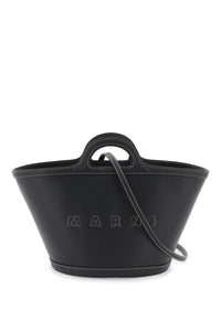 Marni 皮革小號熱帶水桶包 BMMP0097U0LV589 黑色