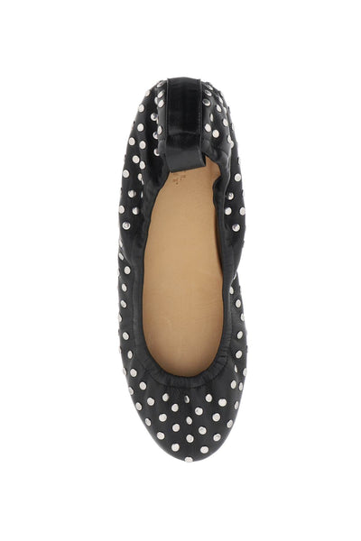 Isabel marant leather studded ballet flats by bel BN0005FA B1A31S BLACK