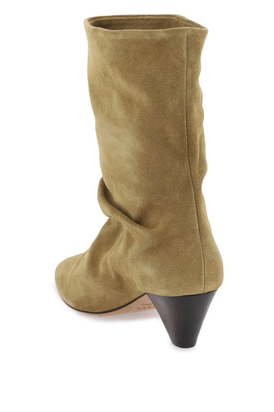 Isabel marant suede reachi ankle boots BO0086FA B1A10S TAUPE