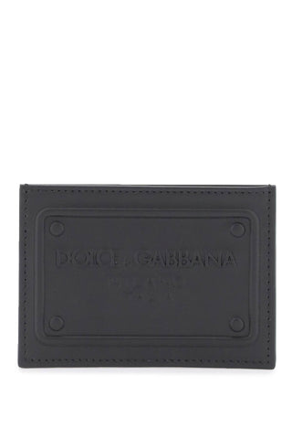 Dolce &amp; gabbana 壓花標誌皮革卡夾 BP3239 AG218 NERO