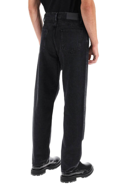 常規版型閉合錐形褲管牛仔褲 C32228 12D 2A 黑色 黑色
