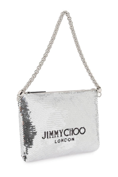 Jimmy Choo Callie 肩背包 CALLIE SHOULDER AKH 銀色 黑色 銀色