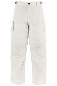 Darkpark 'julia' ripstop cotton cargo pants C DPM004C O518004 OFF WHITE