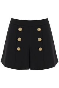 Balmain crepe shorts with embossed buttons CF1PA235VE17 NOIR