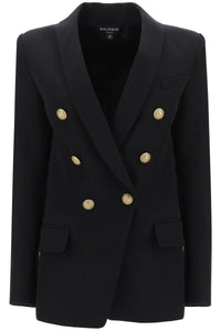 Balmain double-breasted jacket with shaped cut CF1SH020WC09 NOIR