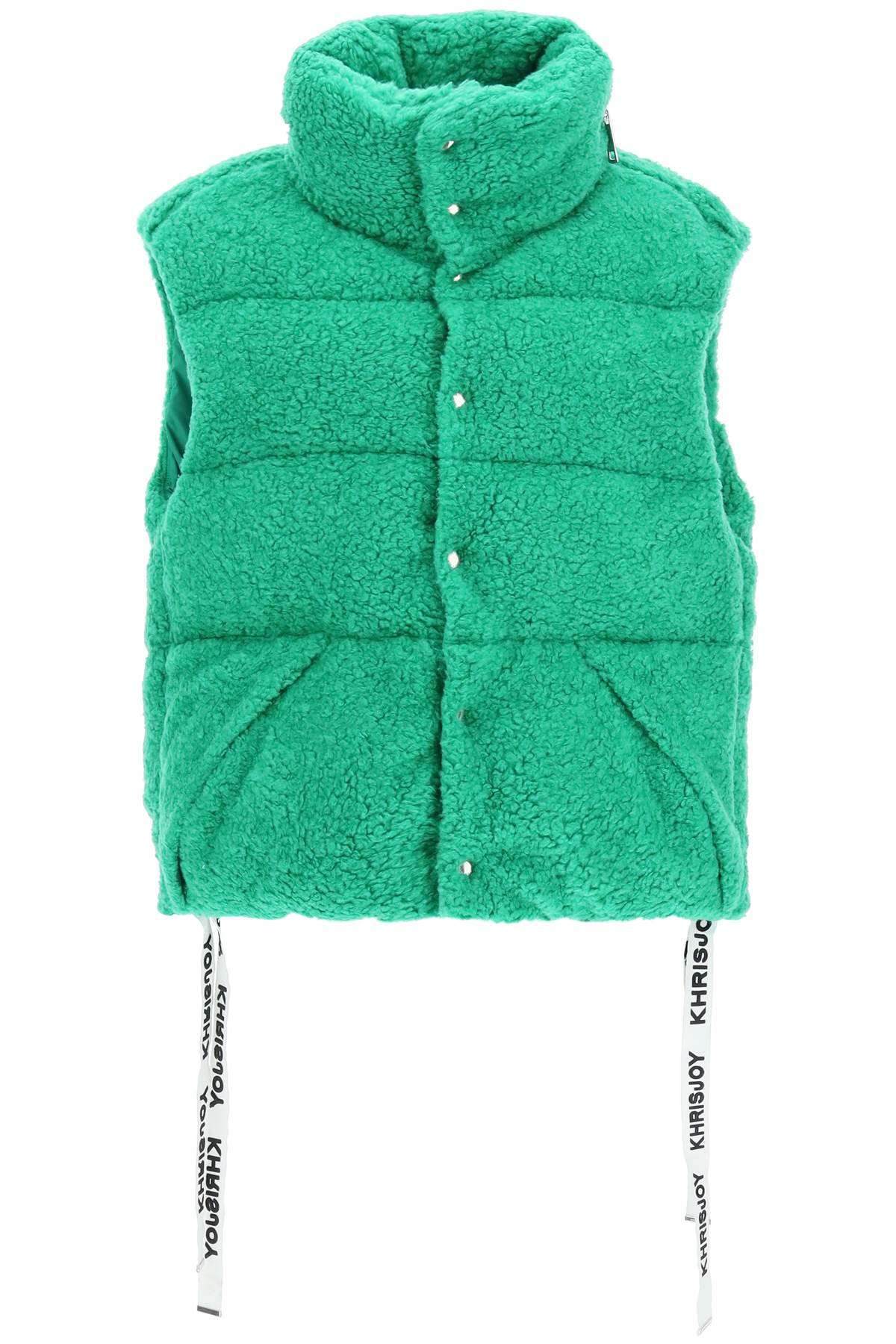 Khrisjoy padded fleece vest CFPW049NPILE LIGHT GREEN