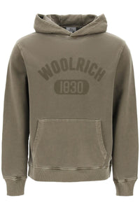 Woolrich hooded sweatshirt with faded logo CFWOSW0220 MRUT3686 LAKE OLIVE
