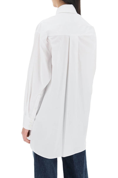 Isabel marant cylvany maxi shirt CH0119FA B1I01I WHITE