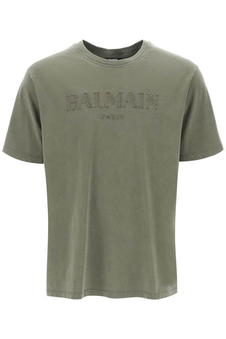 Balmain 復古 balmain T 卹 CH0EG010BC72 KAKI KAKI