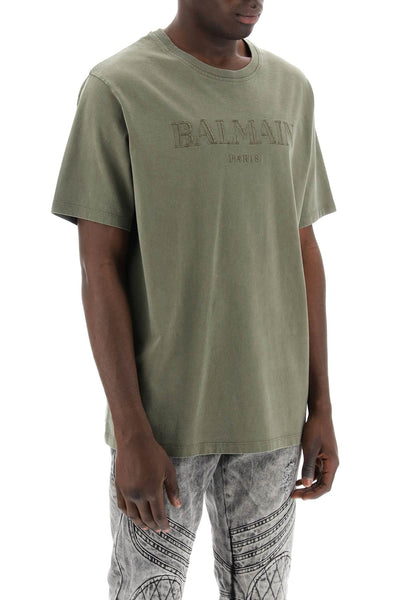 Balmain 復古 balmain T 卹 CH0EG010BC72 KAKI KAKI