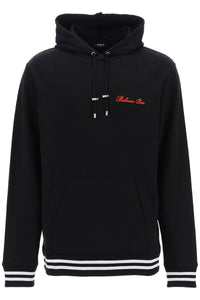 Balmain hoodie with logo embroidery CH1JT047BC68 NOIR ROUGE