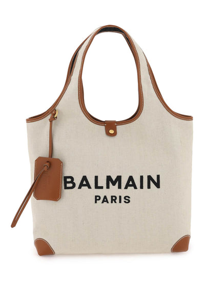 Balmain b-army grocery bag CN1FN873TCFE NATUREL MARRON